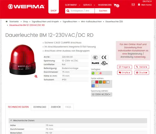 soliq GmbH - eShop Produktansicht